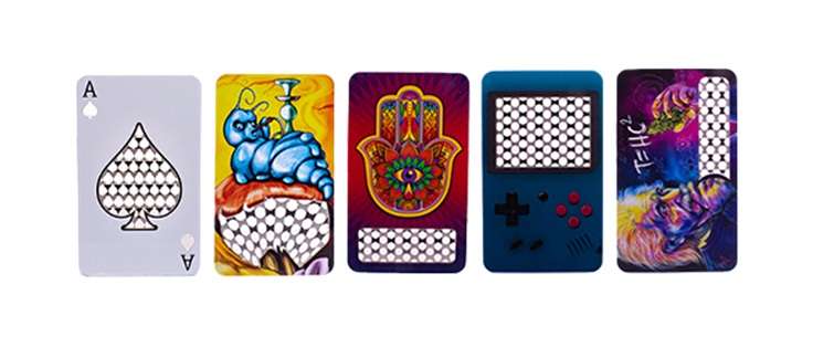 Tobacco Grinder - Metal Business Card - Assorted 1x5s (TBGR065)