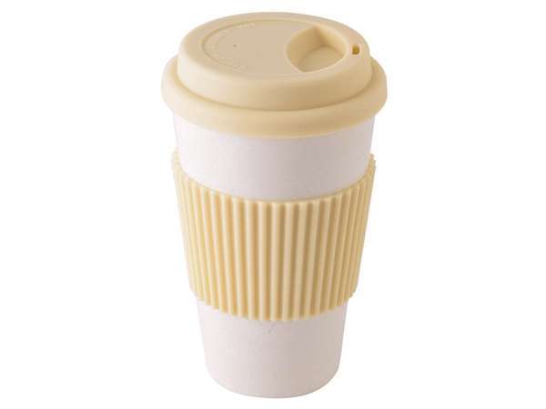 Bamboo 350ml Coffee Mug - cream (P2610C)