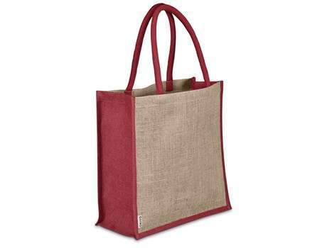 Okiyo Okinawa Large Jute Tote - red (OK-430)