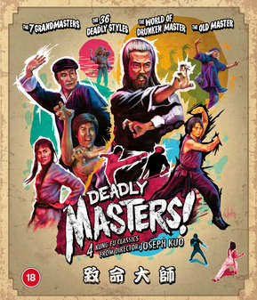 Deadly Masters: 4 Kung Fu Classics (Blu Ray)