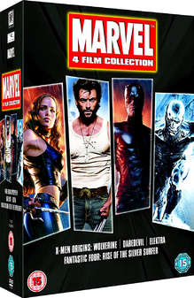 Marvel: Elektra/Daredevil/ X-Men Origins Wolverine/Fantasic 4: Rise of The Silver Surfer (DVD)