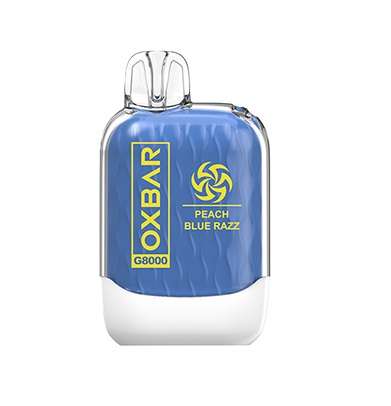 Oxbar Rechargeable Bar - G8000 puff 50mg - Peach Blue Razz (OXB06)