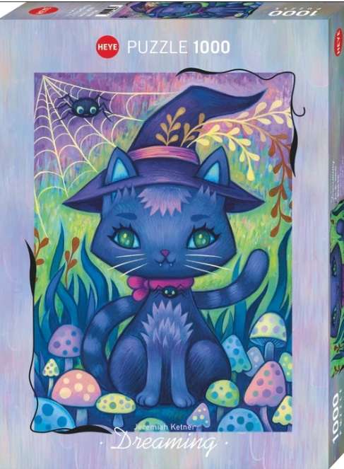 Witch Cat (1000 Piece Puzzle)