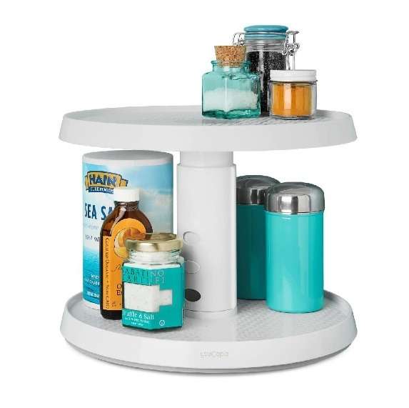 Youcopia Crazy Susan Two-Tier Turntable (50066)