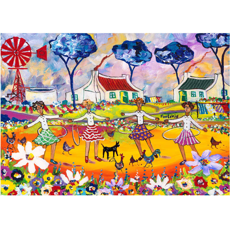 Hoola Hoops by Portchie (1000 Piece Puzzle)