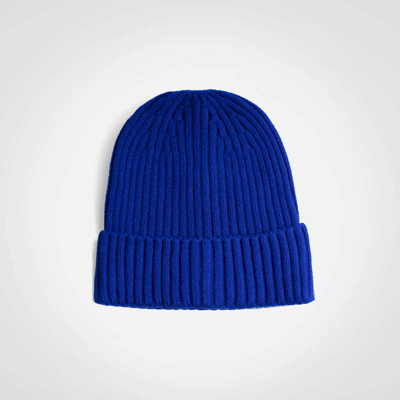 Glacier Ribbed Beanie - royal blue