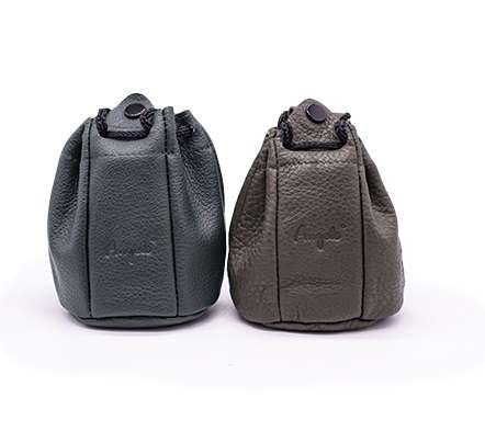 Tobacco Pouch - Drawstring Leather - green (assorted)