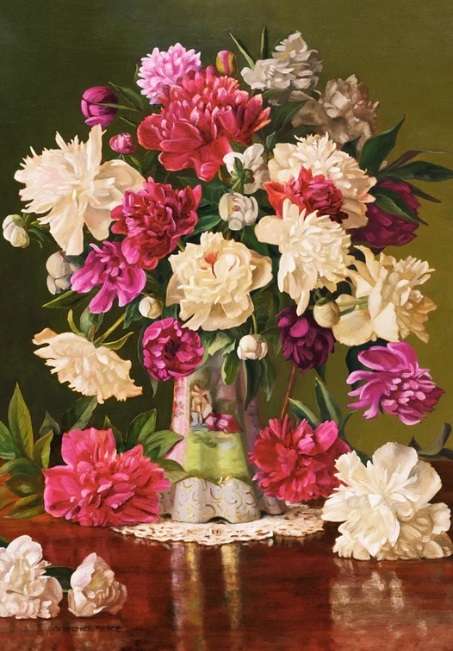 Beautiful Pheonies (500 Piece Puzzle)