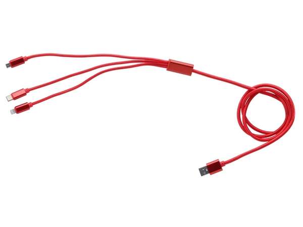 Crimson Flow 3-in-1 Charger - red (P2625R)