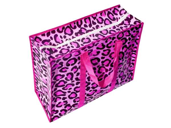 Leopard Print Shopper Bag - pink (BAG160P)
