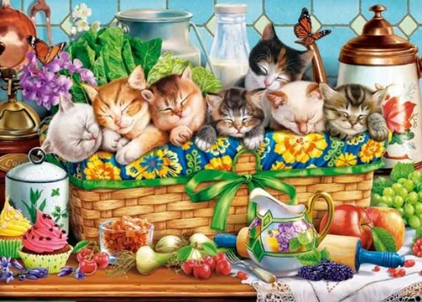 Napping Kittens (200 Piece Puzzle)