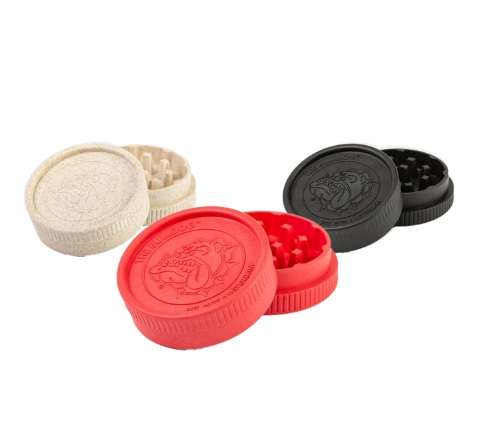 Tobacco Grinder - The Bulldog 2pc Plastic Eco Grinder (Assorted) (TBGR067)