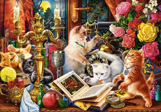Wizard Kittens (1000 Piece Puzzle)