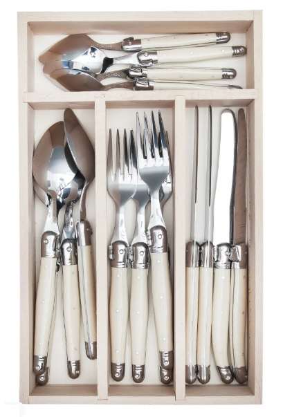 Andre Verdier Laguiole 16 Piece Cutlery Set - Ivory (70016LIRCB)