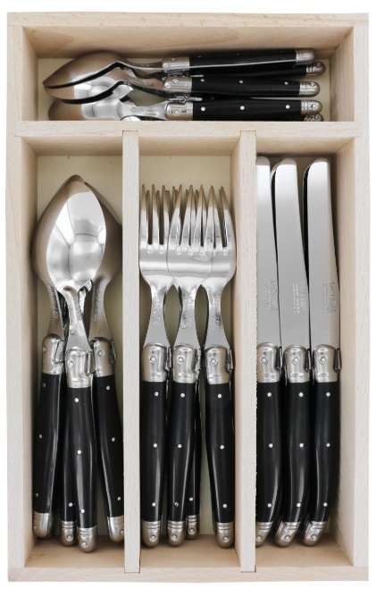 Andre Verdier 24 Piece Cutlery Set - Black (70024LNR)