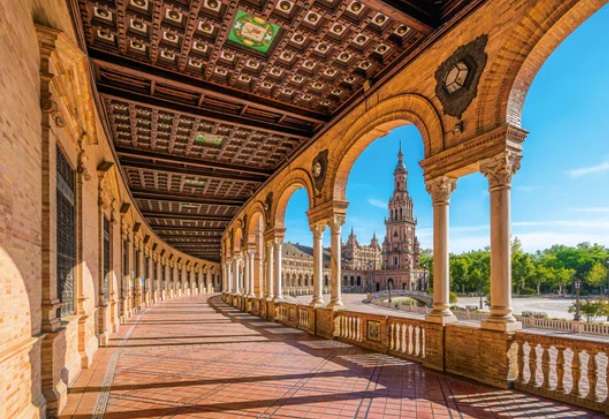 Spanish Square, Seville, Spain (1000 Piece Puzzle)