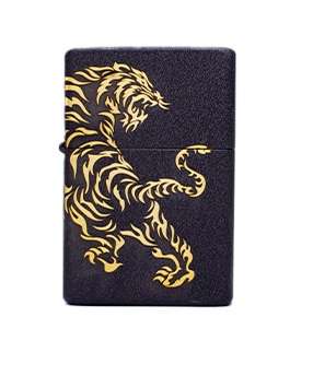 Zorro Lighter: Crackle Black Tiger
