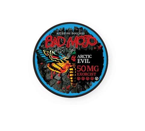 Bad Mojo Nicotine Pouches - Arctic Evil Menthol Exorcist (50mg) (BDMJ02)