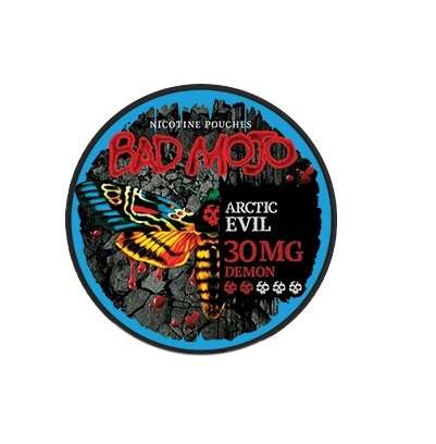 Bad Mojo Nicotine Pouches - Arctic Evil Menthol Demon (30mg) (BDMJ01)
