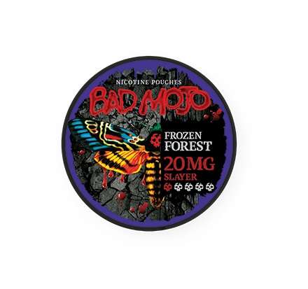 Bad Mojo Nicotine Pouches - Frozen Forest Fruits Mint Slayer (20mg) (BDMJ03)