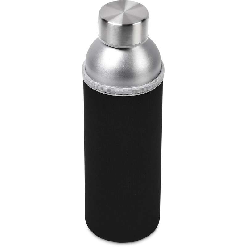 Kooshty Tosla Recycled Aluminium Water Bottle - 650ml - black (KS-23)