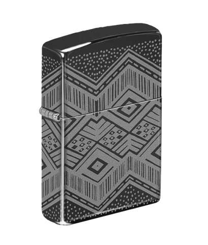 Zippo Lighter: 24756 Regular Ebony Pattern