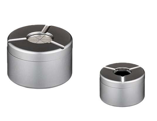 Angelo Aluminium Silver Ashtray - Twist Top 8cm (Ash122)