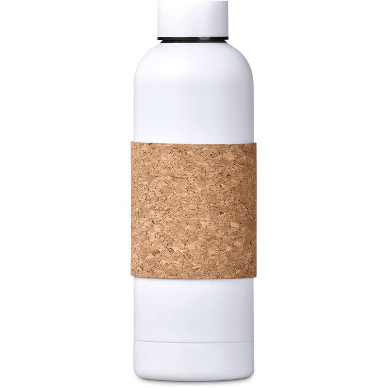 Kooshty Bermuda Kork Recycled Stainless Steel Water Bottle, 800ml - white (KS-25)