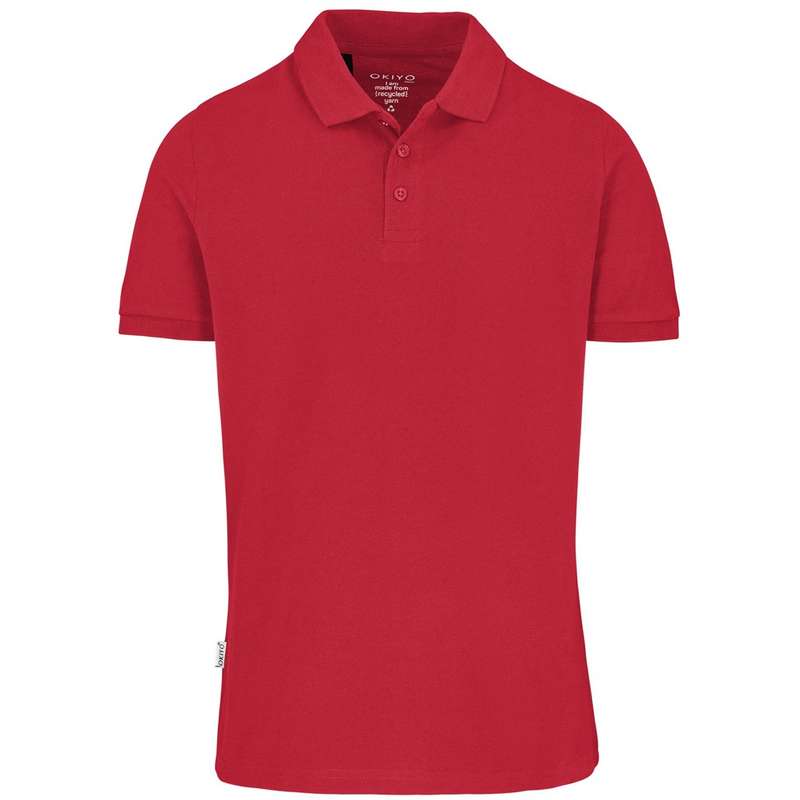 Okiyo Tenyo Recycled Golf Shirt - Mens - red (OK-259)