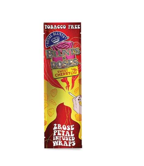 Royal Blunts Rose Petal Infused Hemp Wraps - Sweet Cherry (RBHWI01)