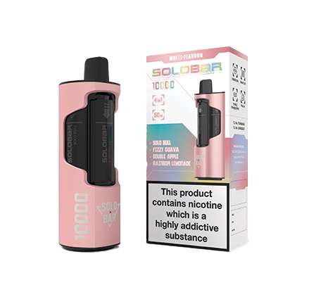 Solobar Rechargeable Revolver Kit - Pink 10000, 50mg (SLBK04)