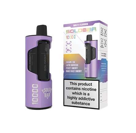 Solobar Rechargeable Revolver Kit - Purple 10000, 50mg (SLBK02)