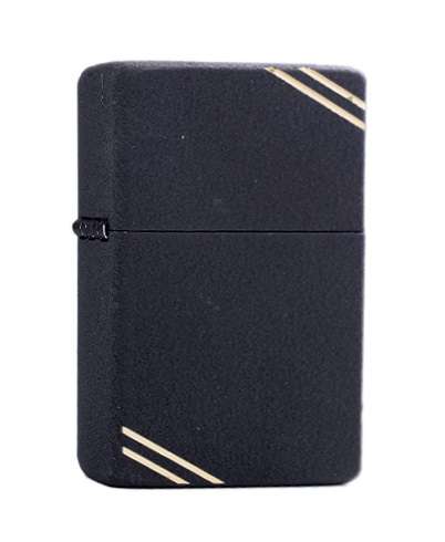 Zorro Lighter - Crackle Black Lines (ZL9841)