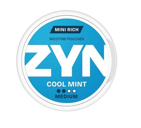 Zyn Snus: Mini Rich Nicotine Pouches - Cool Mint Medium (ZYN01/4)
