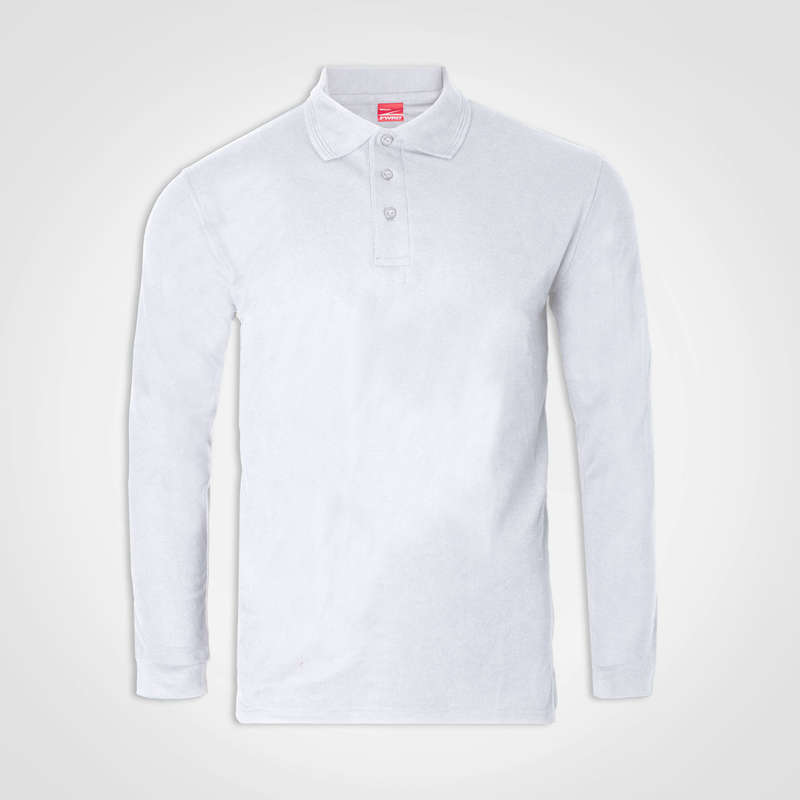 Long Sleeve Golfer - white