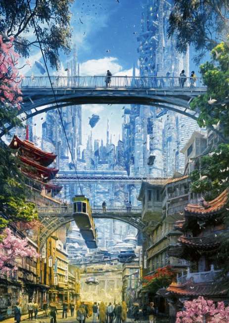 Markets District (1000 Piece Puzzle)