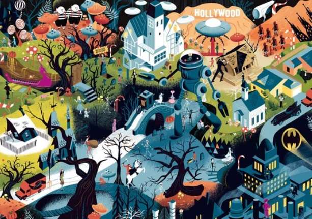 Tim Burton Films (1000 Piece Puzzle)