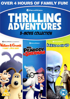 Wallace and Gromit: The Curse of The Were-Rabbit/Mr Peabody and Sherman/Megamind (DVD)