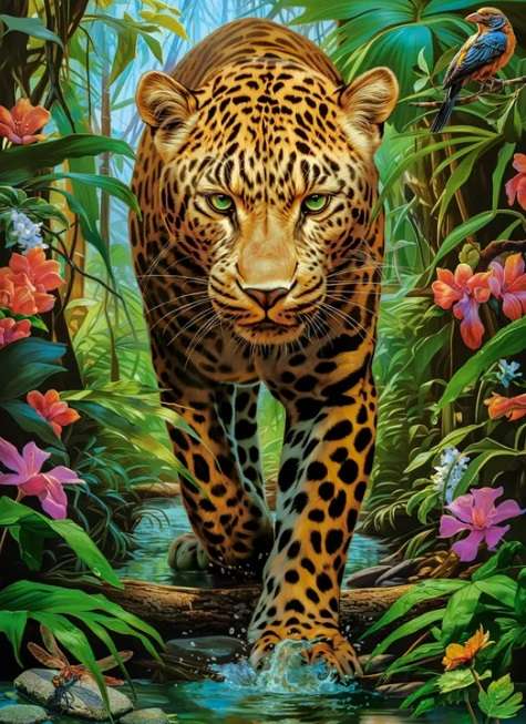 Leopard in the Wild (2000 Piece Puzzle)