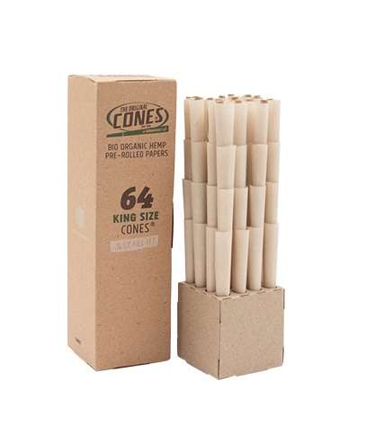 Mountain High Bio Organic Hemp King Size Pre-Rolled Cones (64's) (TOC007)