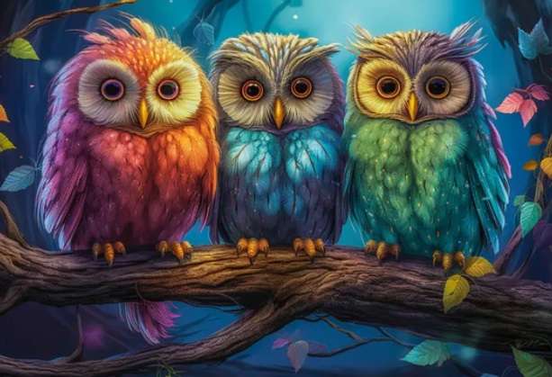 Three Little Owls (1000 Piece Puzzle)