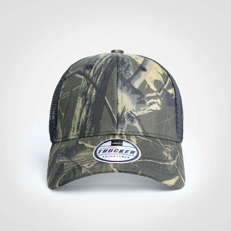 Trucker Camo Cap - Forrest Black