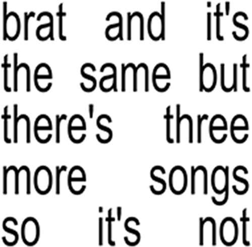 Charli XCX: Brat And Its The Same But Theres Three More Songs So Its Not (Vinyl LP)