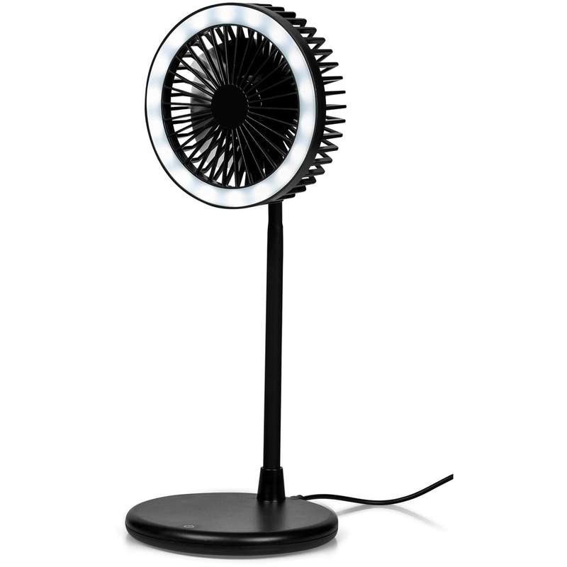 Light Breeze LED Ring Light Desk Fan (AM-376)