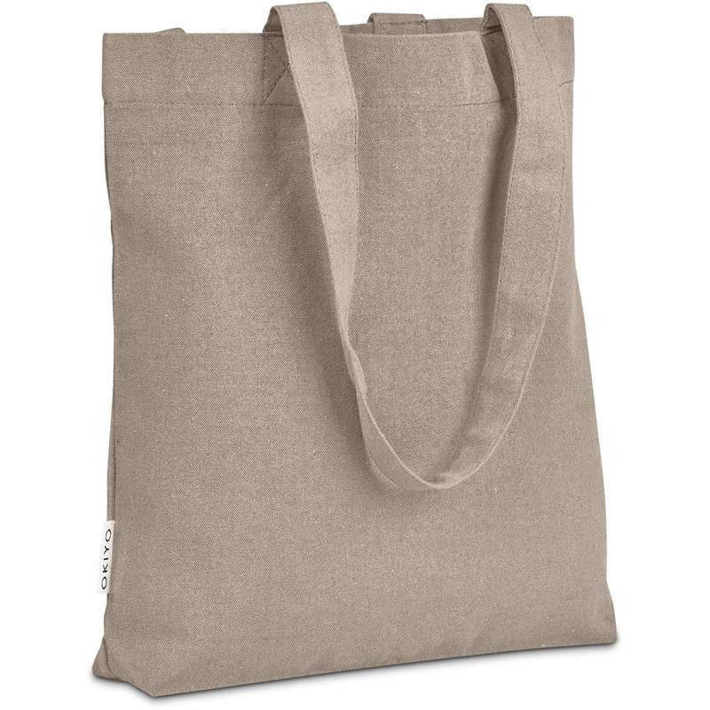 Okiyo Kyanbasu Recycled Canvas Shopper - stone (OK-470)