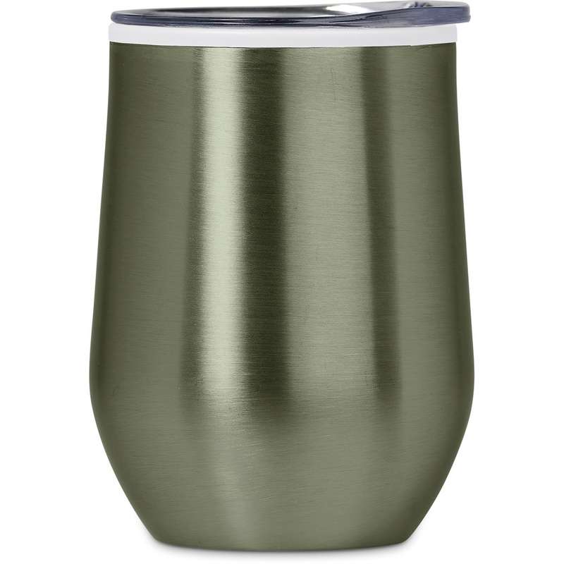 Serendipio Vogue Madison Stainless Steel and Plastic Double-Wall Tumbler, 350ml - light green (SD...