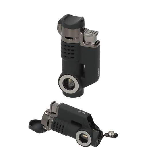 Eurojet Lighter - Triple Jet Flame with Cigar Rest and Punch (LIGH084)