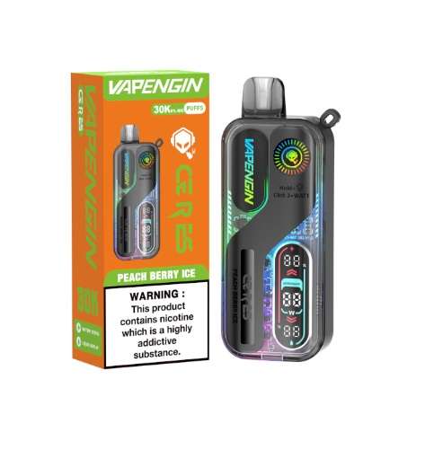 Vapengin Ceres Rechargeable Bar - 30000, 50mg - Peach Berry Ice (VPENC05)