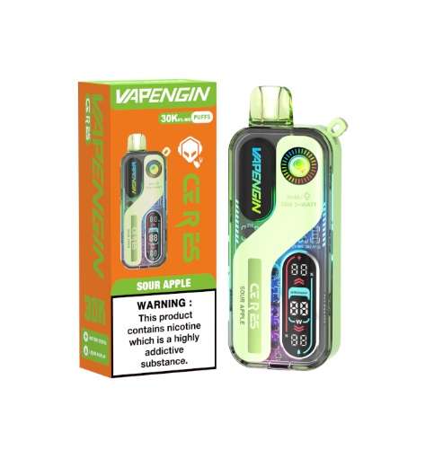 Vapengin Ceres Rechargeable Bar - 30000, 50mg - Sour Apple (VPENC08)