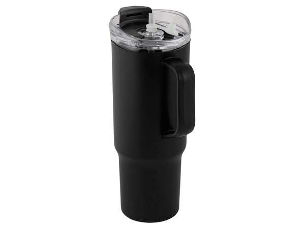1200ml Sip-and-Go Plastic Tumbler - black (P2724B)
